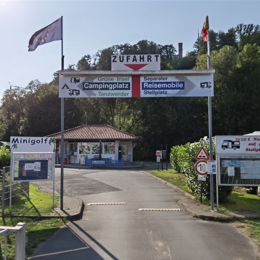 Eingang des Campingplatzes 